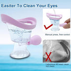 Silicone manual air pressure eye cleaning tool for dust removal