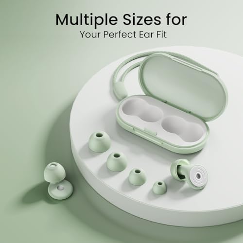 OSOF 30dB noise reduction earplugs unpacked to display all customizable sizing options