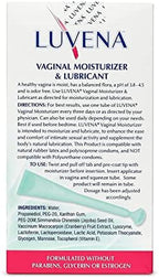 Luvena water-based vaginal lubricant for pH balance and itch relief