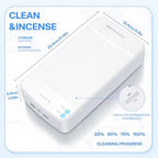 Top view of LXIANGN portable disinfection box for jewelry
