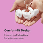 Organic cotton core tampons by Rael featuring Leak Locker technology for period protection