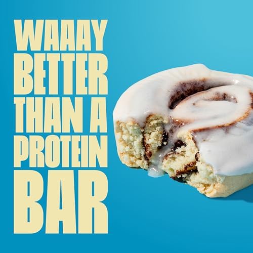 Legendary Foods Cinnamon Roll 22g Protein Bars – Gluten-Free, Low Carb Meal Option – Sweet Zero Sugar Snack, Keto-Friendly – 10-Pack High Protein Pre- or Post-Workout Nutrition Bars - Image 7