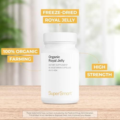 Premium freeze dried royal jelly 3 to 1 extract capsules by Supersmart