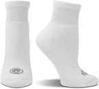 Close up of seamless toe construction on Doctor's Choice circulatory socks.