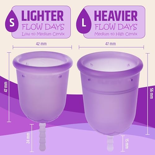 Venus high capacity period cup for heavy flow USA imported