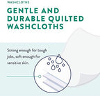 Stack of Prevail disposable adult washcloths for hygiene