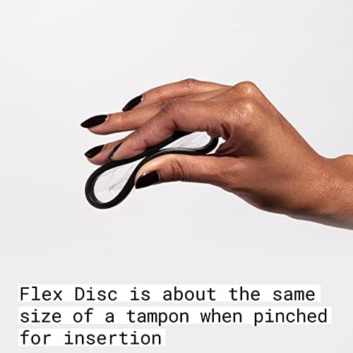 Flex menstrual disc demonstration of the pinch and insert beginner technique.