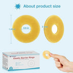 TNTNDAY skin barrier ring application layout for secure urostomy and ileostomy appliances.