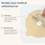 Heagimed colostomy bags showing the detailed trim to fit fifteen to sixty millimeters hydrocolloid skin barrier
