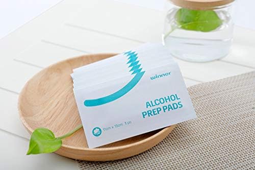 Individually wrapped 6x4 inch large alcohol wipes for skin preparation