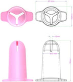 Mottery reusable period cup applicator set with storage bag and measuring cup.