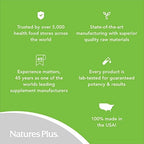 Authentic USA sourced NaturesPlus circulation wellness supplement product shots