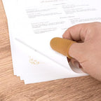 Thickened latex rubber finger protectors for counting money and sorting documents efficiently