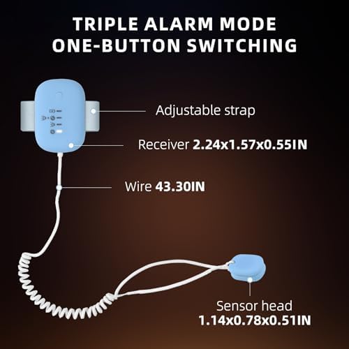 Adult bedwetting sensor for elderly care with secure clip attachment.
