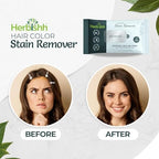 Herbishh hair dye remover sheets showing the resealable pouch opening for easy access.