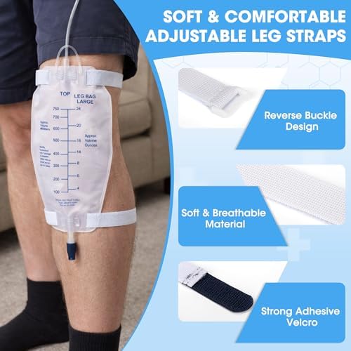 Dedsio urinary drainage bag strap showing anti-slip silicone detail