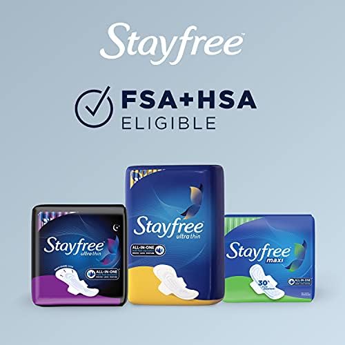 Authentic USA version Stayfree maxi pads for daily protection.