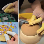 Powder free latex fingertip guards used for keeping dressings dry and clean