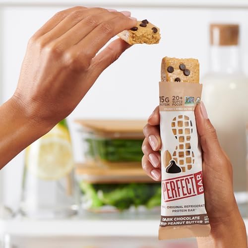 Perfect Bar, Dark Chocolate Chip Peanut Butter Protein Bar, High Protein, Organic, Gluten Free, Soy Free, Non GMO, No Sugar Alcohols, 2.3 Ounce Bar, 10 Count - Image 7