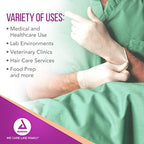 Bisque colored latex surgical gloves with beaded cuffs for easy donning