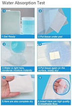 Disposable changing pad being used as a waterproof furniture protector shield against spills.