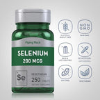 Essential mineral selenium 200 mcg tablets for thyroid health and metabolic support