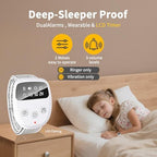 Rechargeable potty training device for children demonstrating the wireless transmitter attachment on underwear
