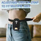 Eyourlife ostomy pouch cover with cross pattern for discreet privacy