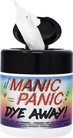 Authentic USA imported Manic Panic hair dye cleanup wipes packaging details and directions