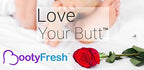 Booty Fresh bleach free and hypoallergenic body odor eliminator packaging.