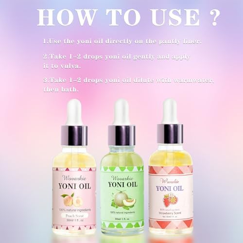 Wovarkie intimate care oil set used for preventing dryness and skin irritation.