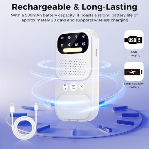 Complete wireless bedwetting monitor kit demonstrating sound and vibration alerts for deep sleepers.