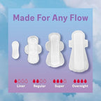 Side view of August thin panty liner showing eight absorbent layers