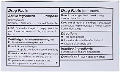 McKesson professional grade first aid antiseptic wipes for travel hygiene