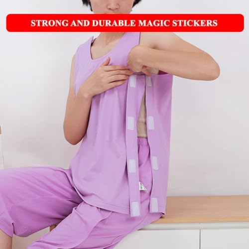 Soft cotton medical shirt designed for rotator cuff surgery recovery