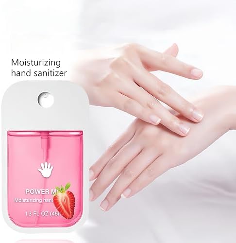 GKOKG 2pcs Hand Sanitizer Spray, Portable Power Mist Hydrating Hand Sanitizers Spray Travel Size, Pocket Hand Sanitizer Multi-Flavor Cleanses Your Hands - Image 4