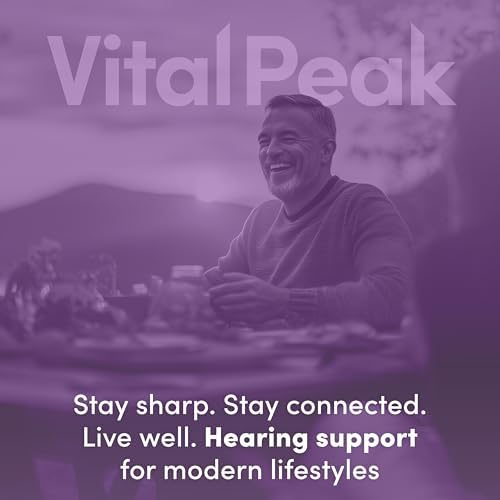 Full bottle packaging view of Vital Peak authentic imported ear care supplement.