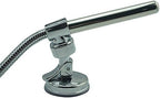 Flow regulator knob on the shower enema handle for pressure control.
