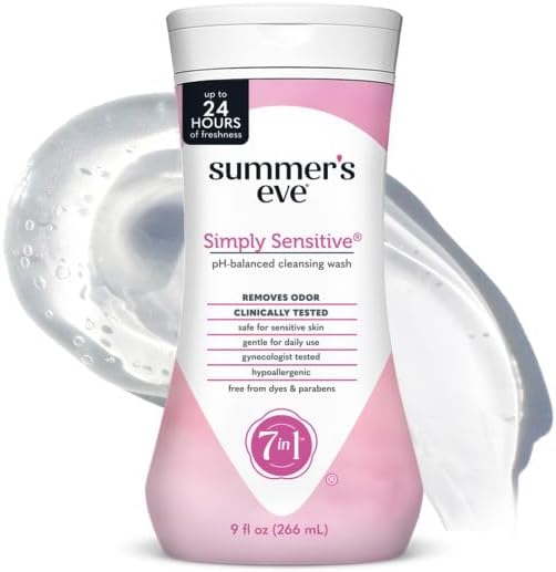Paraben-free and dye-free intimate cleanser for sensitive skin types
