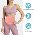 Adjustable hernia support wrap for colostomy and ileostomy bags