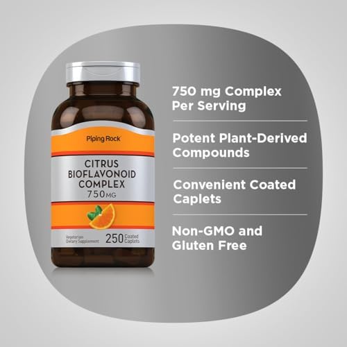 Authentic Piping Rock USA imported citrus bioflavonoid complex caplets
