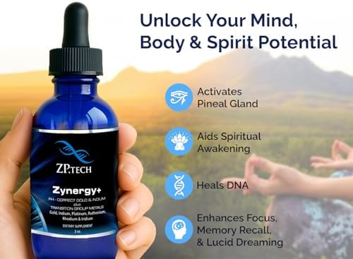 ZP.TECH Zynergy Plus Colloidal Gold Liquid texture drop