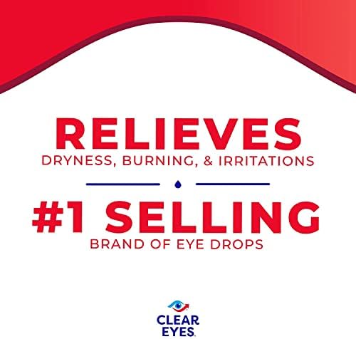 Imported Clear Eyes Redness Relief packaging highlighting 12 hours of soothing comfort.