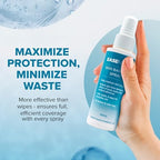 Quick drying low residue skin prep spray application angle