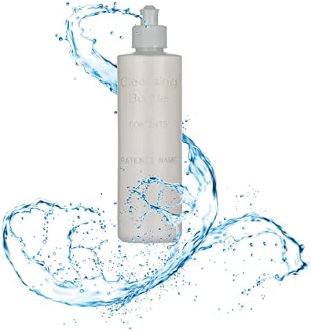 Postpartum peri wash bottle with 8 ounce measurement markings for precise liquid levels