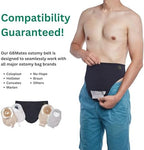 GBmates colostomy belt featuring zippered pocket design