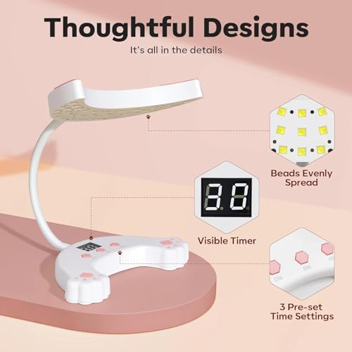 USB power cable connected to Modelones UV nail lamp