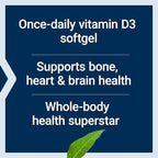 Authentic Life Extension Vitamin D3 small yellow liquid softgels outside of the bottle