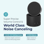 LectroFan Micro2 sleep sound machine highlighting the 11 non-looping sound options.