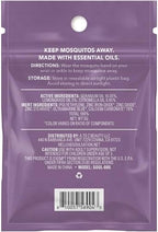 Essential oil infused mosquito repellent bands for outdoor use